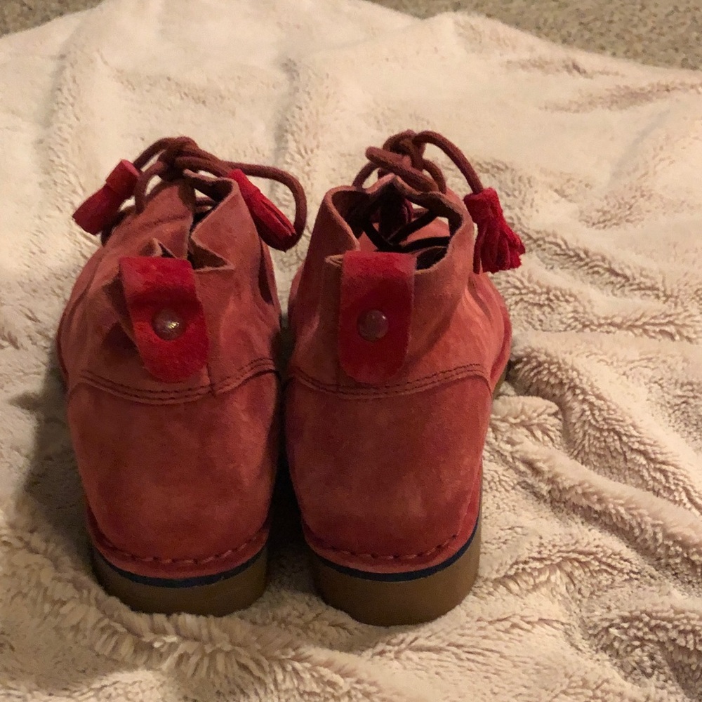 Rust Suede Ankle Boots Hush puppies never worn size 7 - Picture 2 of 9